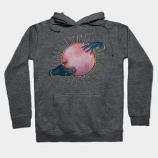 Watercolor Halloween Galaxy Crystal Ball Hoodie